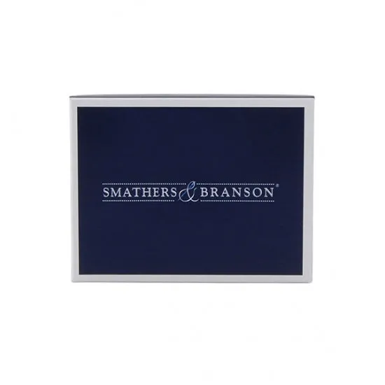 Smathers & Branson Dancing Bears Needlepoint Card Wallet - Dark Navy