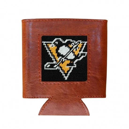 Smathers & Branson Pittsburgh Penguins Needlepoint Can Cooler - Black