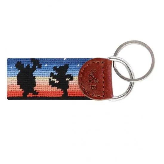 Smathers and Branson Grateful Dead Moondance Needlepoint Key Fob