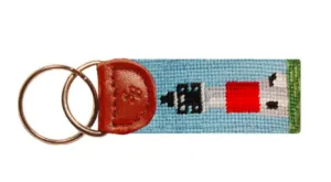 Smathers and Branson Lighthouse Needlepoint Key Fob