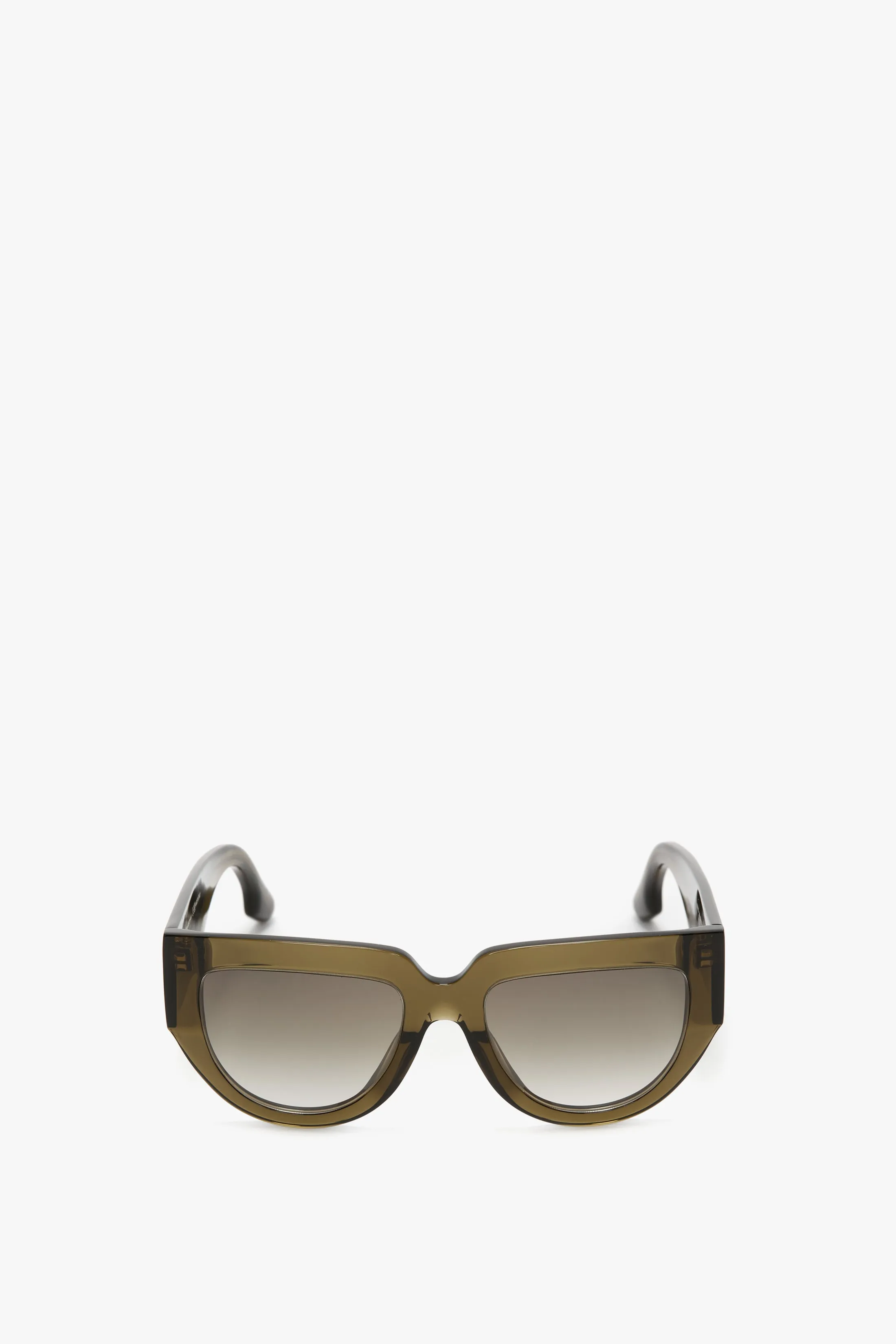 Soft Square Acetate Sunglasses In Khaki Victoria Beckham