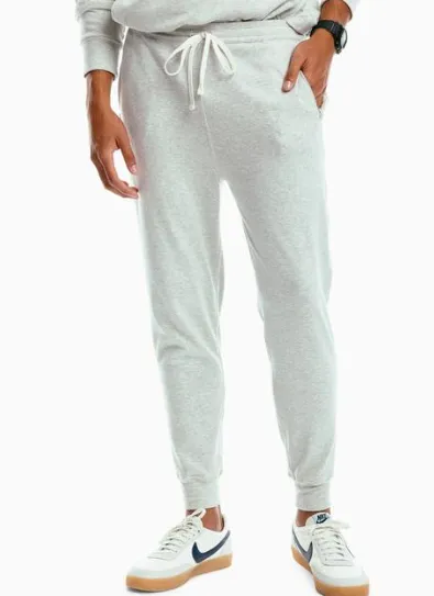 Southern Tide Backrush Heather Jogger Pant - Heather Marshmallow