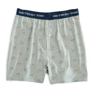 Southern Tide Jersey Knit Skipjack Boxer - Heathered Gray