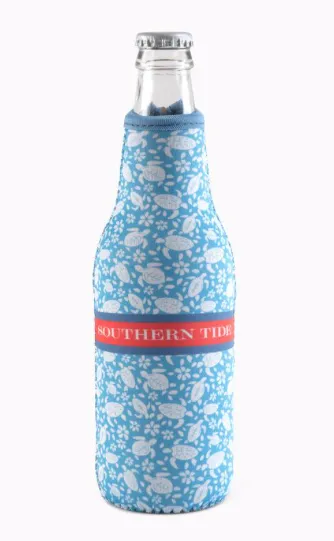 Southern Tide Sea Turtles Bottle Caddie - Boat Blue