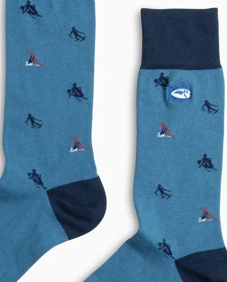 Southern Tide Tis The Ski-Son Socks - French Lilac