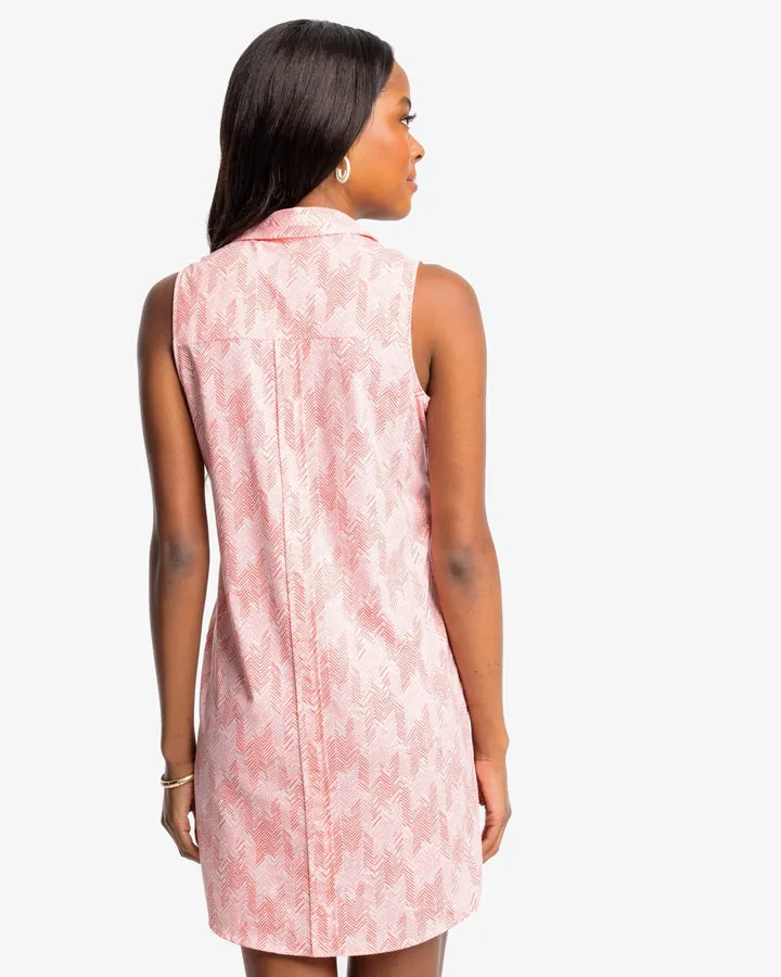 Southern Tide Women's Kamryn brrr Intercoastal Horizon Hues Dress - Rose Blush