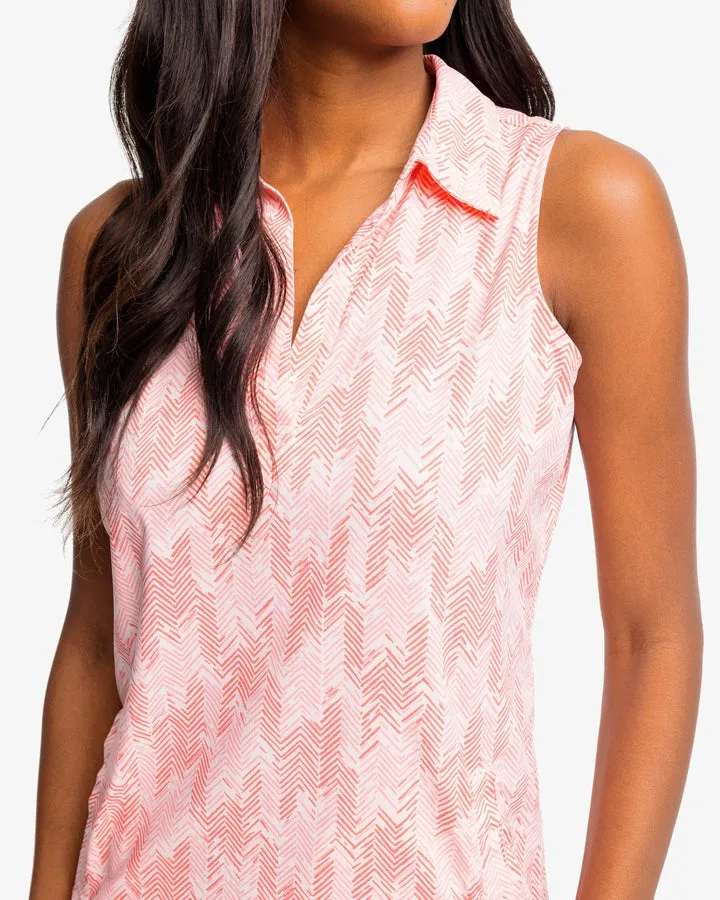 Southern Tide Women's Kamryn brrr Intercoastal Horizon Hues Dress - Rose Blush