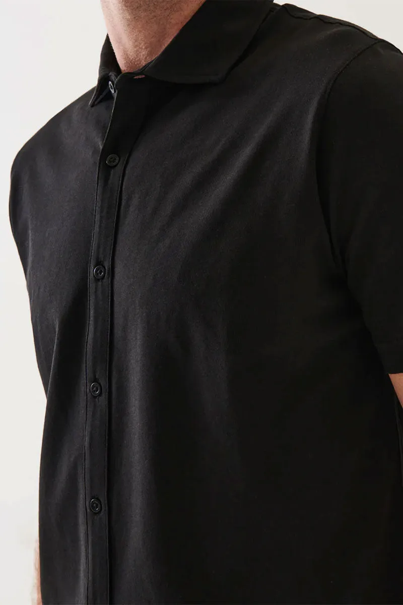 Stretch Button-Front Shirt