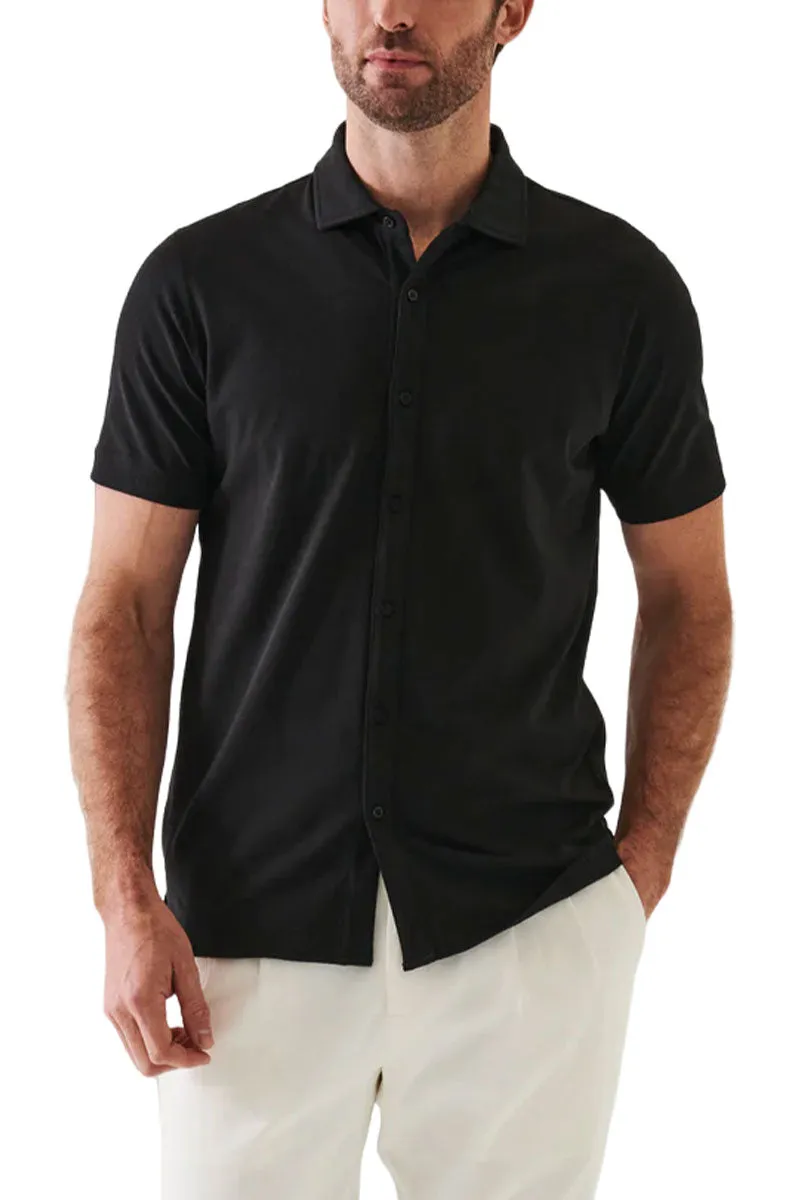 Stretch Button-Front Shirt