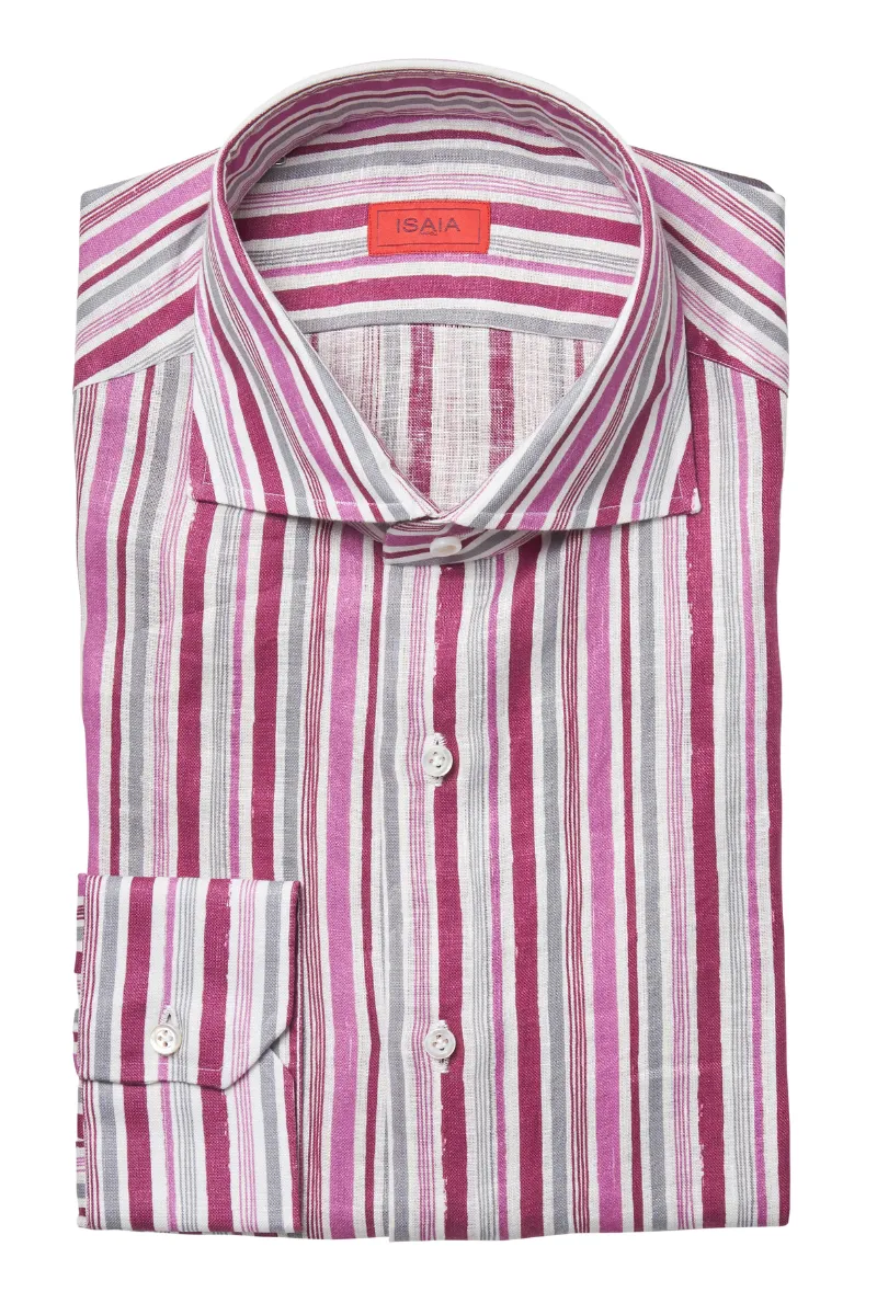 Striped Linen Sport Shirt