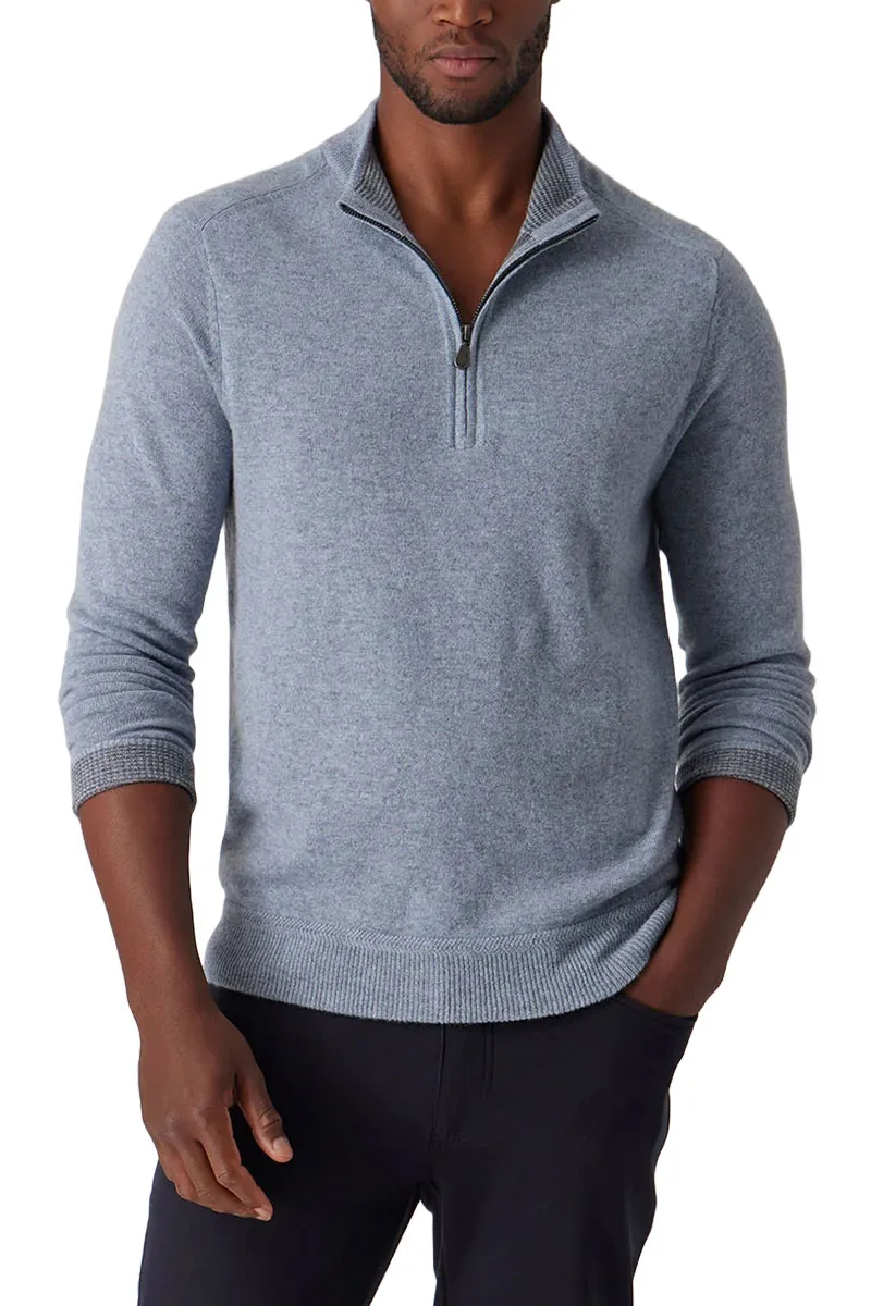 The Ryan Mock Zip Sweater
