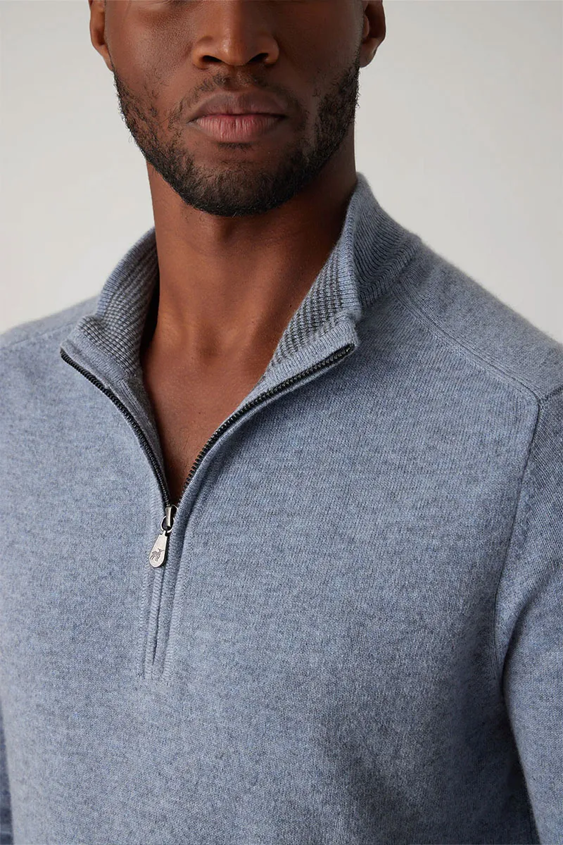 The Ryan Mock Zip Sweater