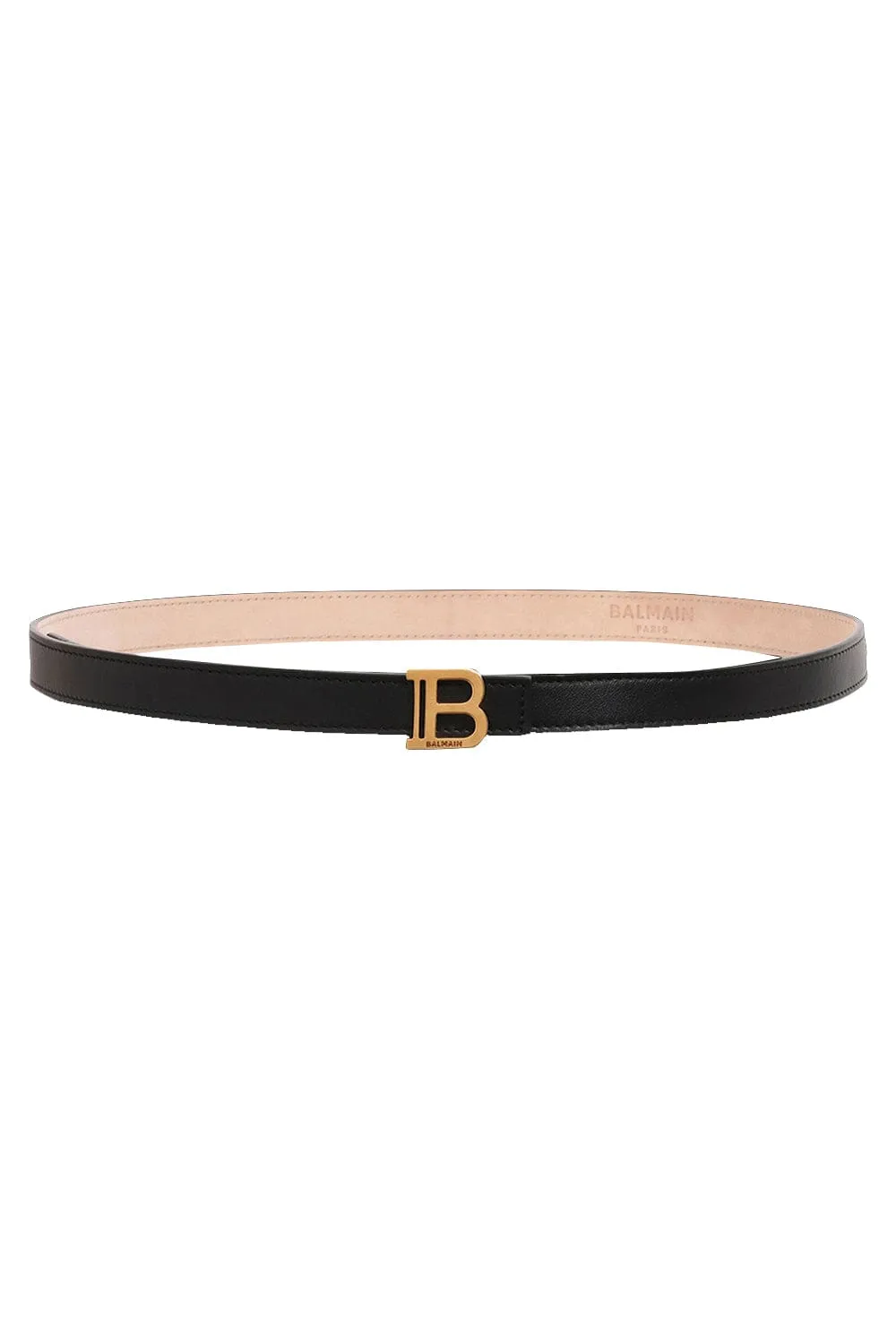 Thin B Belt - Noir