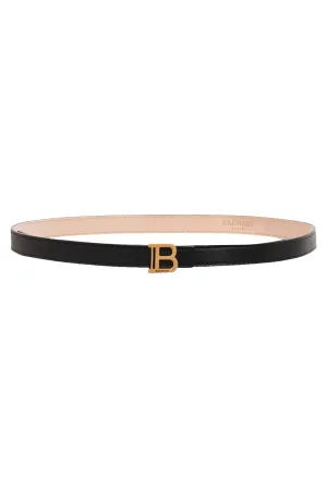 Thin B Belt - Noir