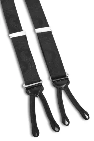 Tonal Paisley Suspenders
