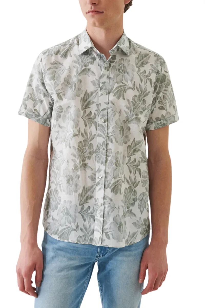 Tropical Linen Printed Shirt