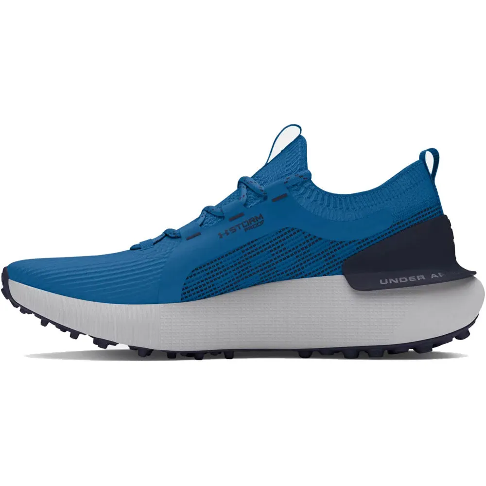 Under Armour Phantom Golf Spikeless Waterproof Shoes - Photon Blue/Midnight Navy/Nova Or