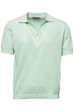 V Trim Zip Polo