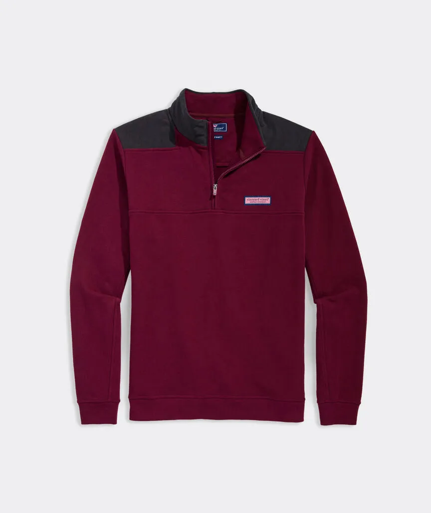 Vineyard Vines Corduroy Shoulder Professor Shep Shirt - Crimson
