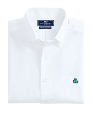 Vineyard Vines Lucky Clover Slim Tucker Shirt - White Cap