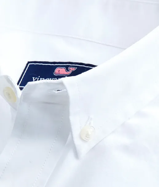 Vineyard Vines Lucky Clover Slim Tucker Shirt - White Cap