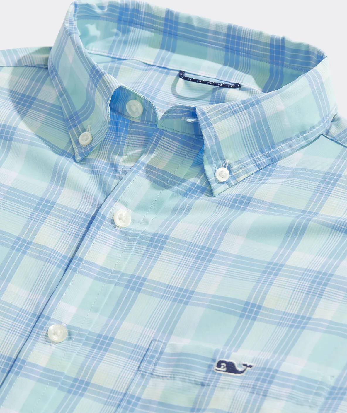 Vineyard Vines Men's On-The-Go Lightweight Plaid Shirt - Island Paradise