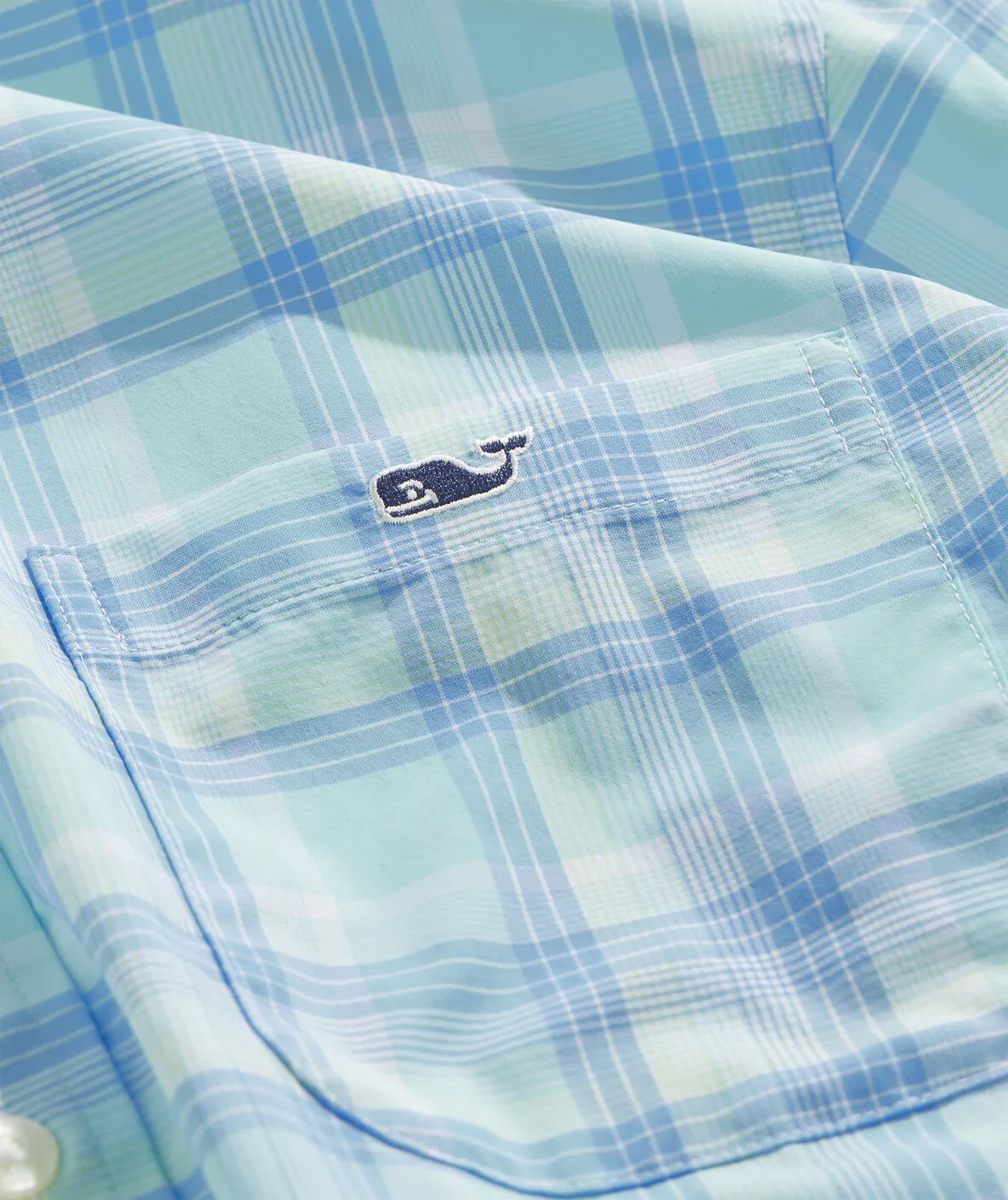 Vineyard Vines Men's On-The-Go Lightweight Plaid Shirt - Island Paradise