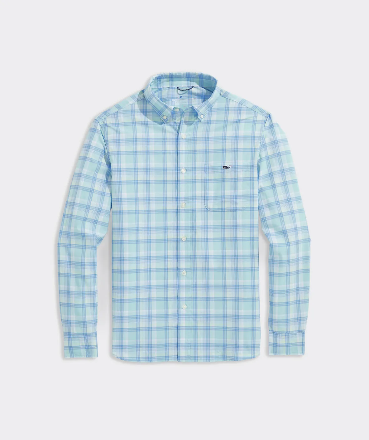Vineyard Vines Men's On-The-Go Lightweight Plaid Shirt - Island Paradise